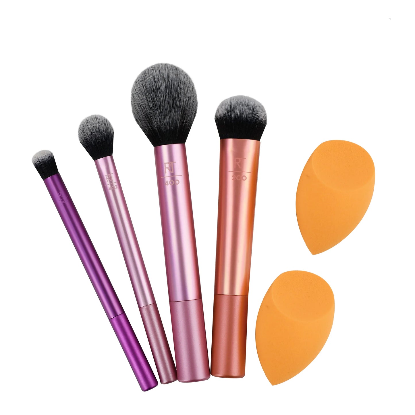 Real Techniques Everyday Essentials Makeup Brush With Sponge 5pcs Set