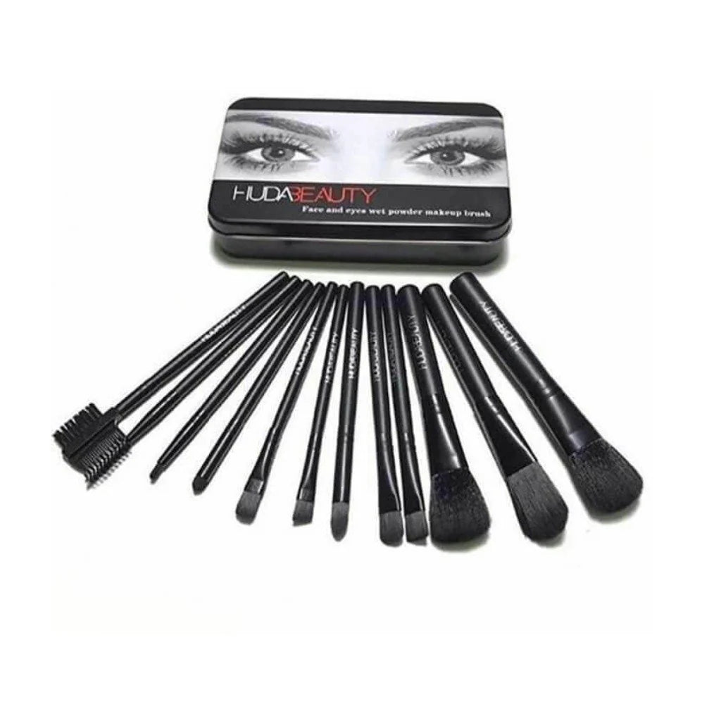 Huda Beauty Original Professional 12pcs Make Up Brushes Set