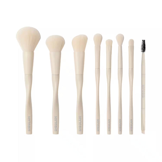 Sheglam Pro Core Brush Kit Face & Eyes Daily Make Up 8pcs Set