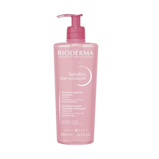 Bioderma Soothing M.C. Foaming Gel Sensibio Foaming Gel 500ml Pink