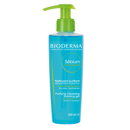 Bioderma Sebium Purifying Cleansing Foaming Gel Combination To Oily Skin 200ml