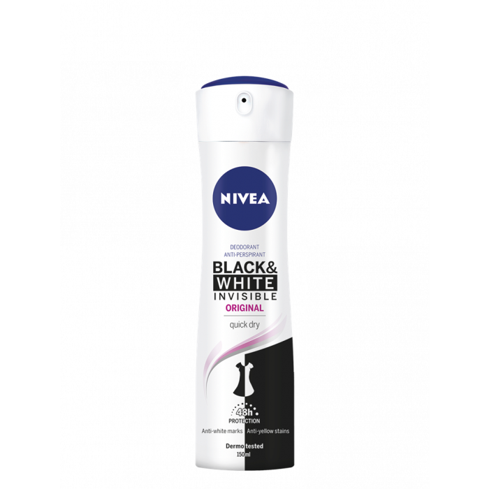 Nivea Black & White Invisible Original Antiperspirant Spray For Women 200ml