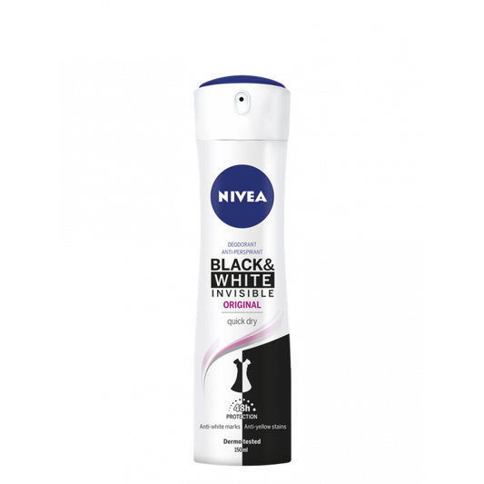 Nivea Black & White Invisible Original Antiperspirant Spray For Women 200ml