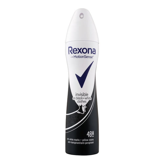 Rexona Invisible On Black & White Deodorant Spray For Women 200ml
