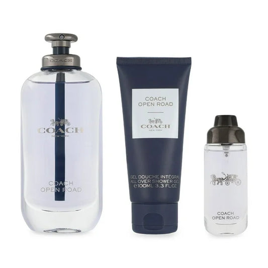 Coach Open Road For Men Set Edt 100ml + Edt 15ml + AllOver Shower Gel 100ml