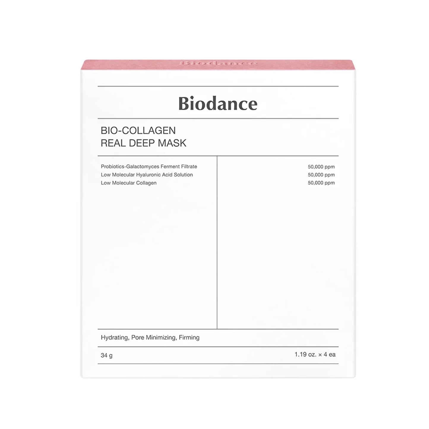 Biodance Bio Collagen-Real Deep Mask 4sheets 136gm