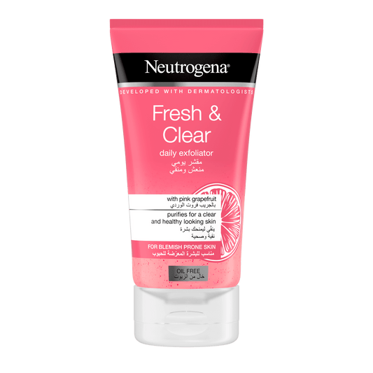 Neutrogena Fresh & Clear Daily Exfoliator With Pink Grapefruit & Vitamin C Fresh & Clear Daily Exfoliator Pink 150ml