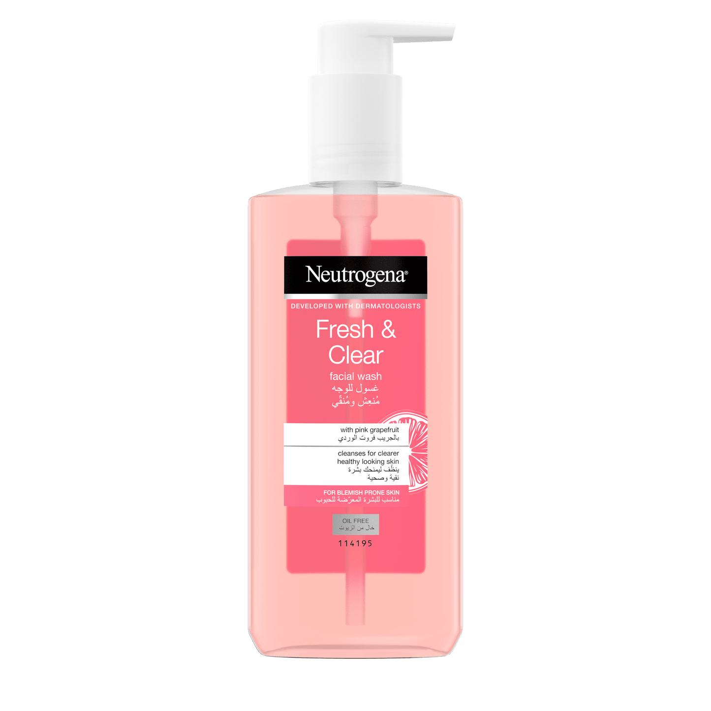 Neutrogena Facial Wash Fresh & Clear With Pink Grapefruit 200ml