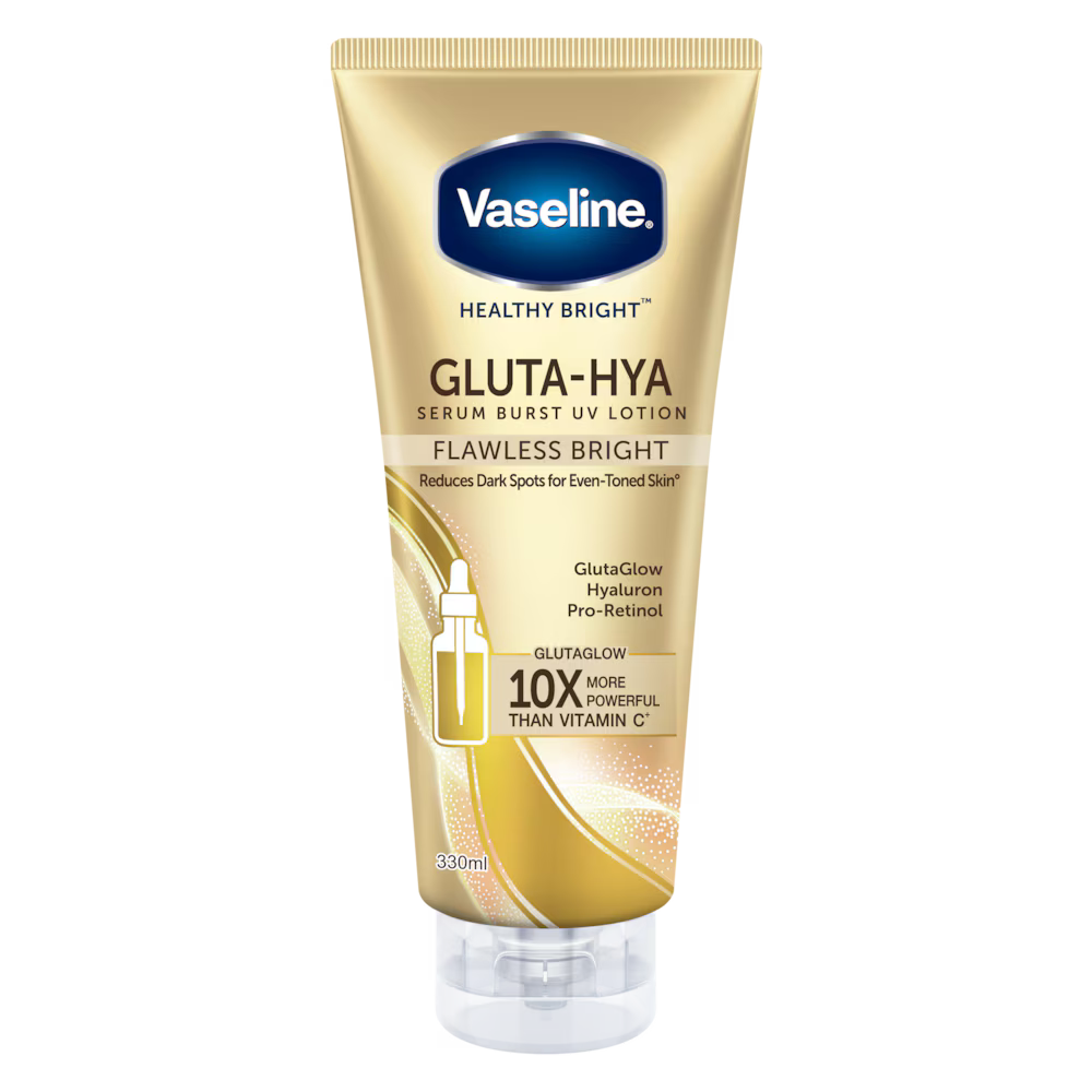 Vaseline Healthy Bright Gluta Hya Flawless Glow Serum In Lotion 330ml
